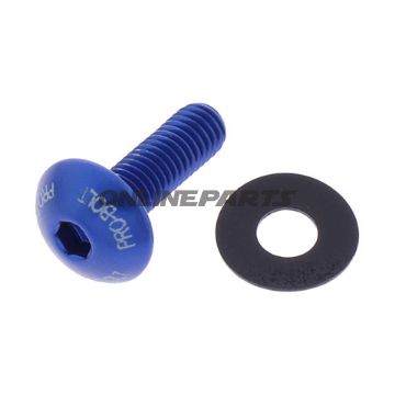 Dome Head Bolt Proboltm5x0.8Mm 16Mm Alu Blue