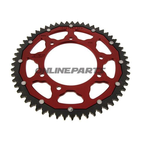 Rear Sprocket Dual 57 Tooth Pitch 428 Redzf Inner Diameter 105 Bolt Spacing 125