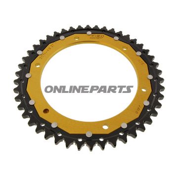 Rear Sprocket Dual 46 Tooth Pitch 530 Goldzf Inner Diameter 155 Bolt Spacing 176