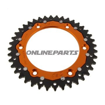Rear Sprocket Dual 40 Tooth Pitch 520 Orangezf Inner Diameter 125 Bolt Spacing 150