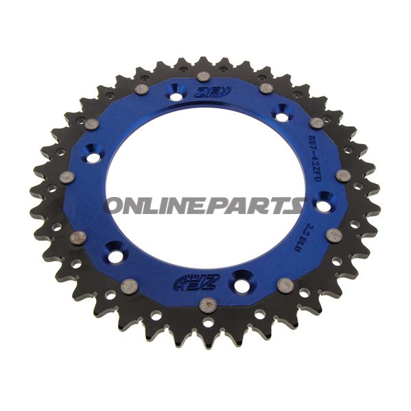 Rear Sprocket Dual 42 Tooth Pitch 520 Bluezf Inner Diameter 125 Bolt Spacing 150