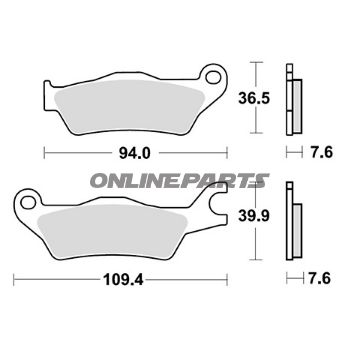 Brake Pads Standard Trwaltn 7320126