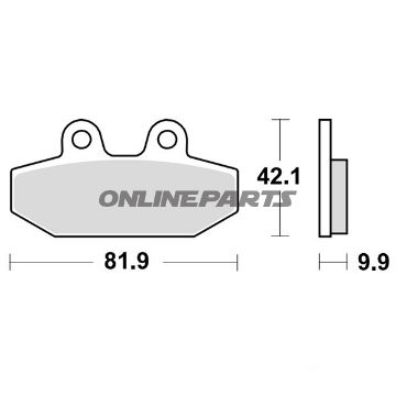 Brake Pads Sintered Rear Trwaltn 7370219