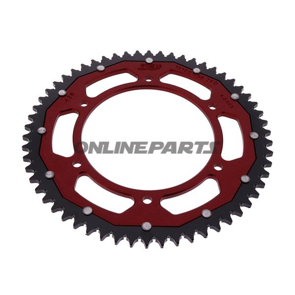 Rear Sprocket Dual 58 Tooth Pitch 428 Redzf Inner Diameter 125 Bolt Spacing 150
