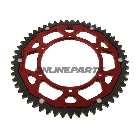 Rear Sprocket Dual 53 Tooth Pitch 420 Redzf Inner Diameter 108 Bolt Spacing 123