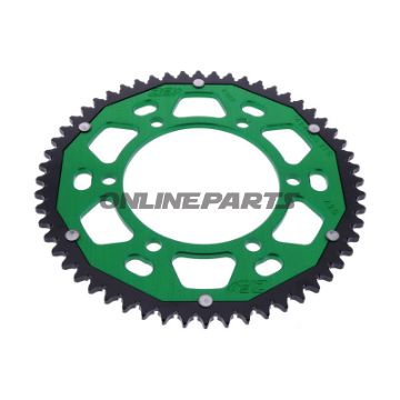 Rear Sprocket Dual 56 Tooth Pitch 428 Greenzf Inner Diameter 110 Bolt Spacing 130