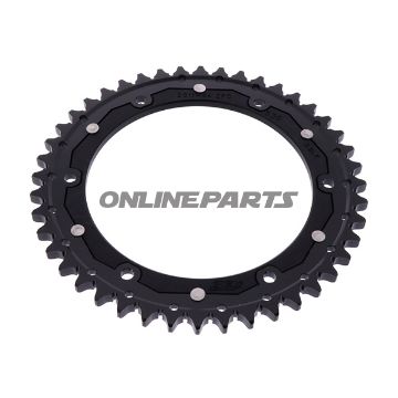 Rear Sprocket Dual 44 Tooth Pitch 530 Blackzf Inner Diameter 155 Bolt Spacing 176