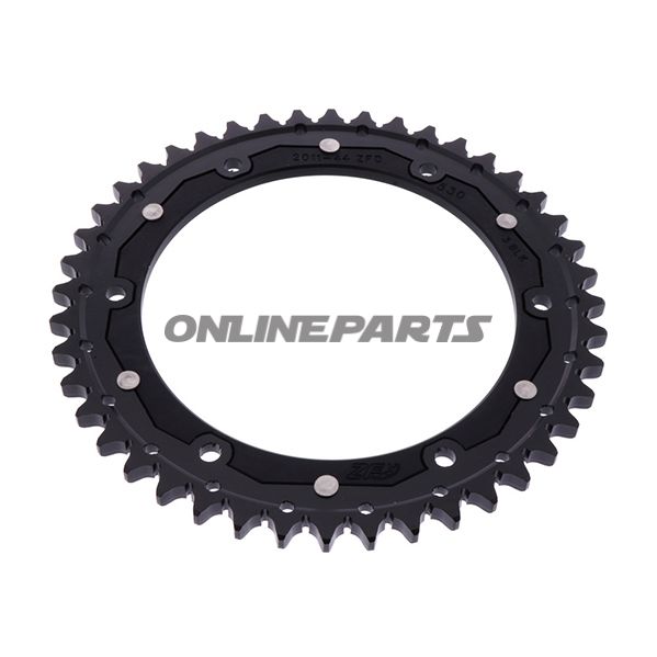 Rear Sprocket Dual 44 Tooth Pitch 530 Blackzf Inner Diameter 155 Bolt Spacing 176