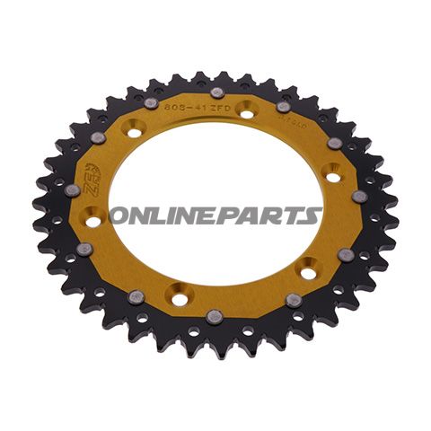 Rear Sprocket Dual 41 Tooth Pitch 520 Goldzf Inner Diameter 126 Bolt Spacing 146