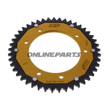 Rear Sprocket Dual 45 Tooth Pitch 420 Goldzf Inner Diameter 105 Bolt Spacing 125