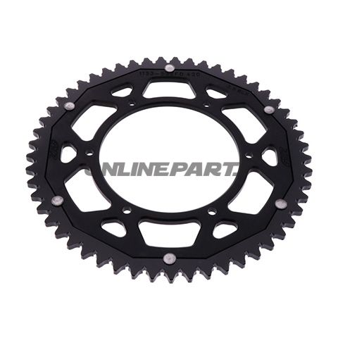 Rear Sprocket Dual 53 Tooth Pitch 420 Blackzf Inner Diameter 108 Bolt Spacing 123