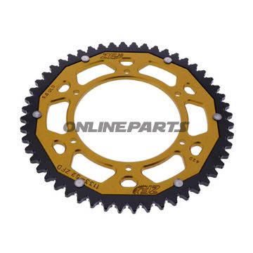 Rear Sprocket Dual 52 Tooth Pitch 420 Goldzf Inner Diameter 108 Bolt Spacing 123