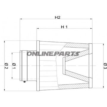 Rennluftfilter Einzeln Universal Bmc