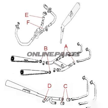 Auspuffverbindungsdichtung Originalersatzteil44.5X54x8mm