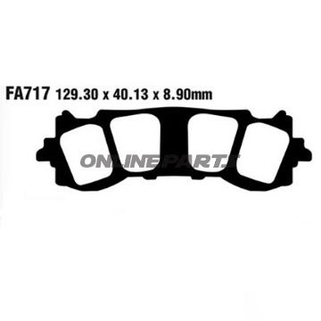 Brake Pads Sintered Hh Ebcalternative: 7870303