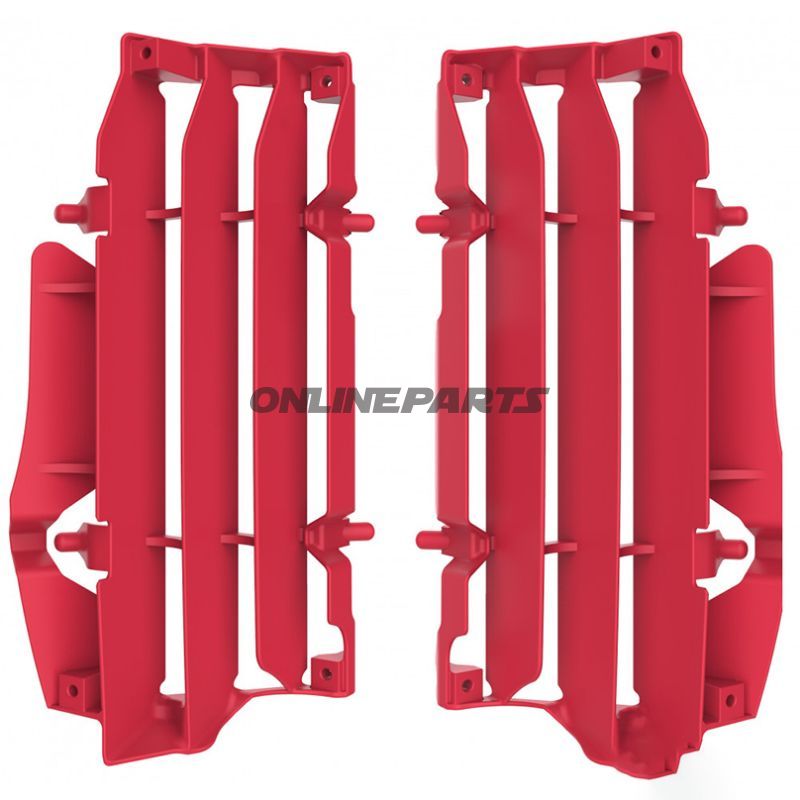 Radiator Guards Kit Red