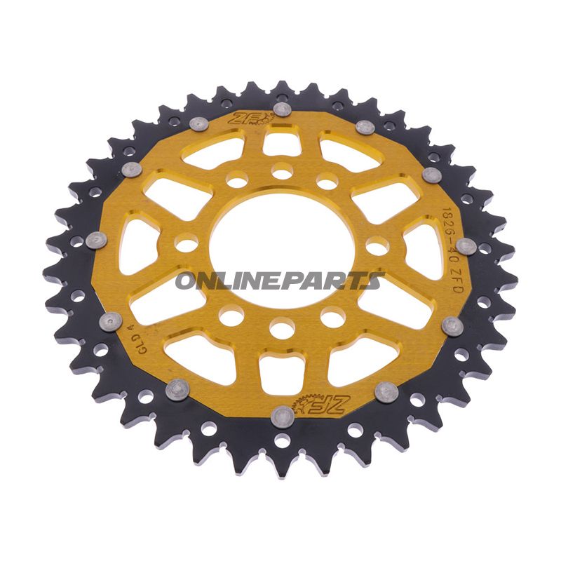 Rear Sprocket Dual 40 Tooth Pitch 520 Goldzf Inner Diameter 136 Bolt Spacing 156