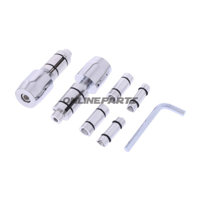 Bar Ends Alu Chrome Jmpinch With 13/17Mm Inner