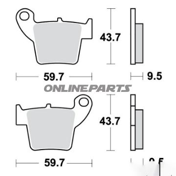 Brake Pads Sintered Rsi Trw