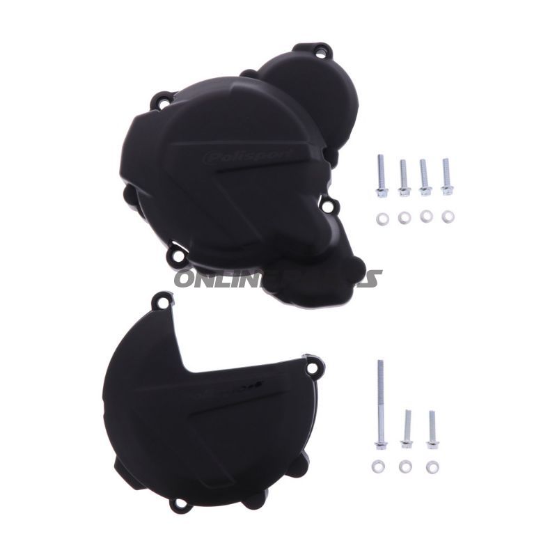 Clutch/ Ignition Cover Protector Blackkit