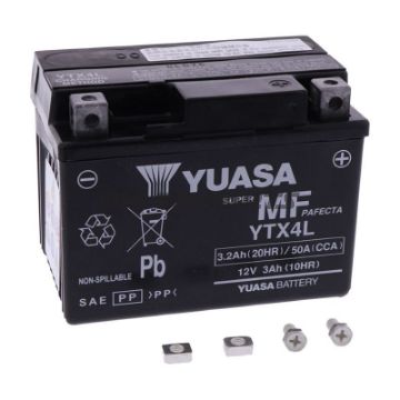 Battery Motorcycle Ytx4l Wet Yualternative: 7070104