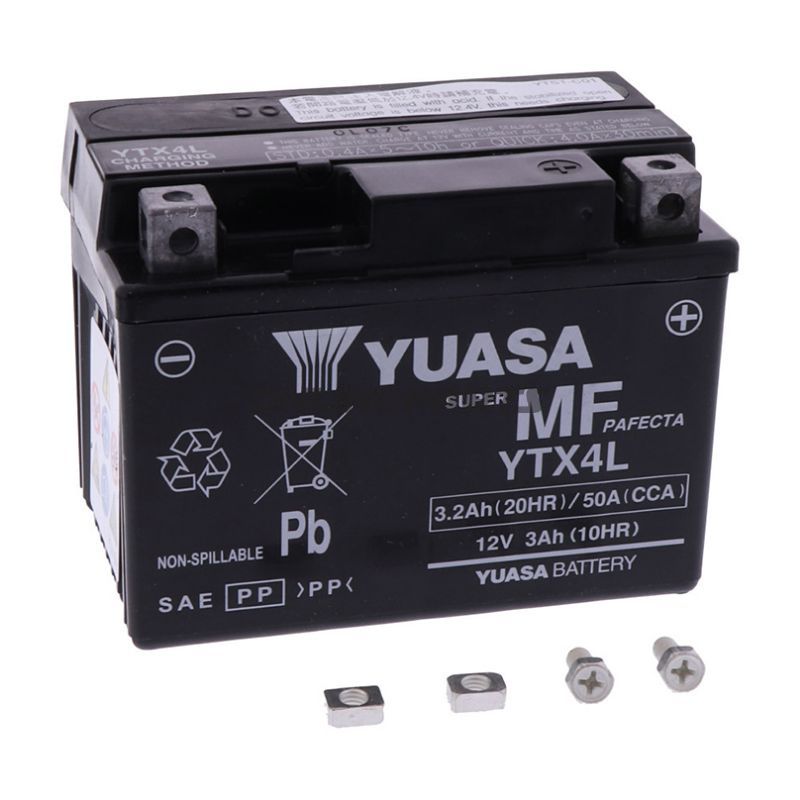 Battery Motorcycle Ytx4l Wet Yualternative: 7070104
