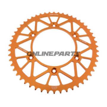 Rear Sprocket Aluminium 52 Tooth Pitch 520 Orangejt Inner Diameter 125 Bolt Spacing 150