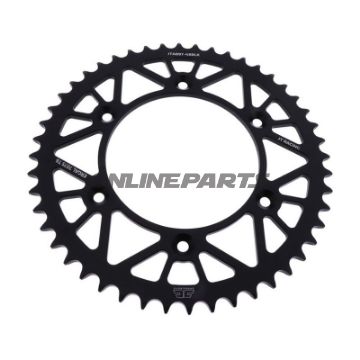 Rear Sprocket Aluminium 48 Tooth Pitch 520 Blackjt Inner Diameter 125 Bolt Spacing 150