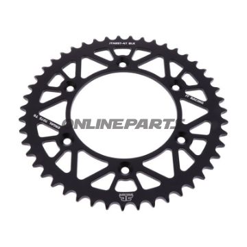 Rear Sprocket Aluminium 47 Tooth Pitch 520 Blackjt Inner Diameter 125 Bolt Spacing 150