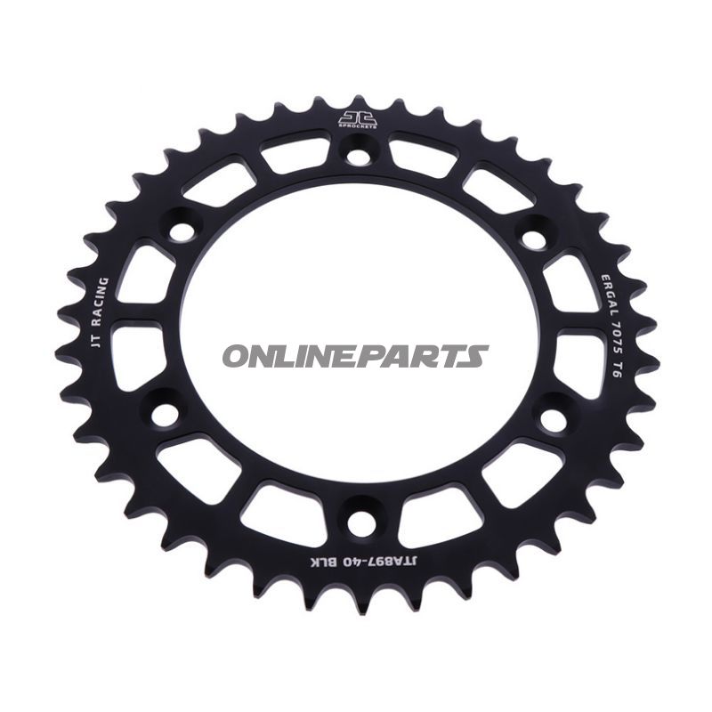Rear Sprocket Aluminium 40 Tooth Pitch 520 Blackjt Inner Diameter 125 Bolt Spacing 150