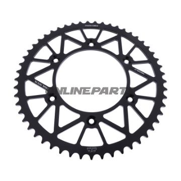 Rear Sprocket Aluminium 53 Tooth Pitch 520 Blackjt Inner Diameter 125 Bolt Spacing 153