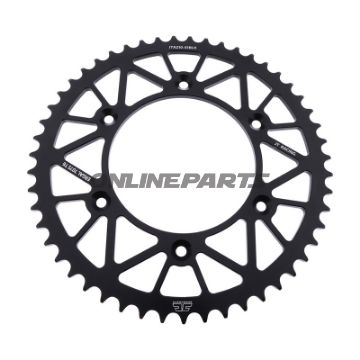 Rear Sprocket Aluminium 51 Tooth Pitch 520 Blackjt Inner Diameter 125 Bolt Spacing 153