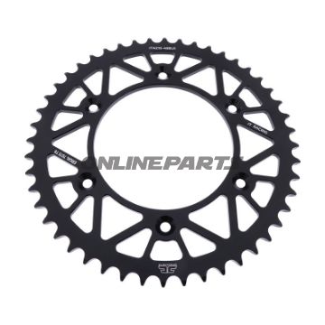 Rear Sprocket Aluminium 48 Tooth Pitch 520 Blackjt Inner Diameter 125 Bolt Spacing 153