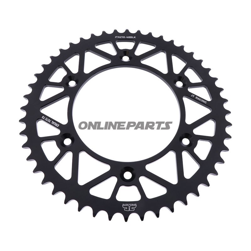 Rear Sprocket Aluminium 48 Tooth Pitch 520 Blackjt Inner Diameter 125 Bolt Spacing 153