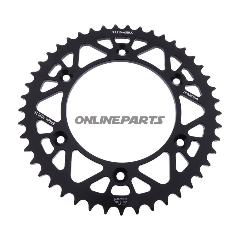 Rear Sprocket Aluminium 45 Tooth Pitch 520 Blackjt Inner Diameter 125 Bolt Spacing 153