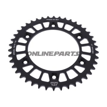 Rear Sprocket Aluminium 42 Tooth Pitch 520 Blackjt Inner Diameter 125 Bolt Spacing 153