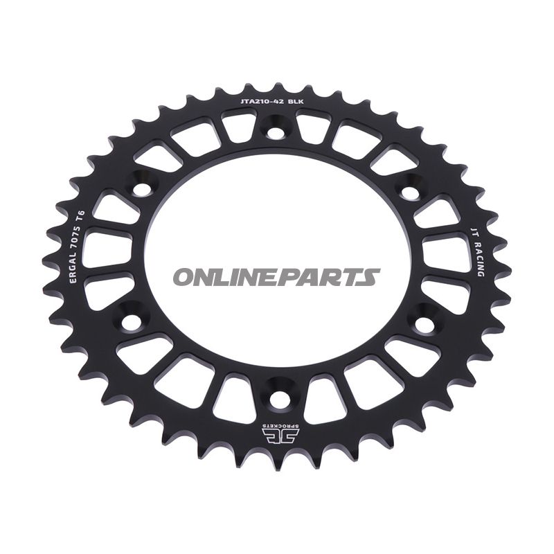 Rear Sprocket Aluminium 42 Tooth Pitch 520 Blackjt Inner Diameter 125 Bolt Spacing 153