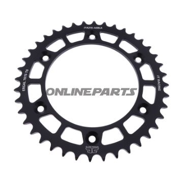 Rear Sprocket Aluminium 40 Tooth Pitch 520 Blackjt Inner Diameter 125 Bolt Spacing 153