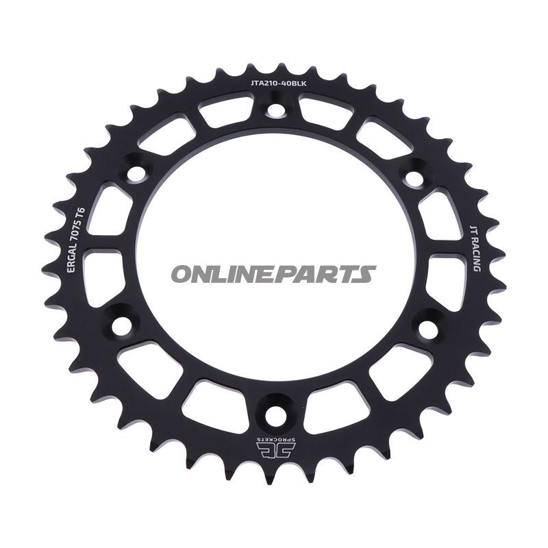 Rear Sprocket Aluminium 40 Tooth Pitch 520 Blackjt Inner Diameter 125 Bolt Spacing 153