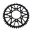 Rear Sprocket Aluminium 46 Tooth Pitch 520 Blackjt Inner Diameter 080 Bolt Spacing 104