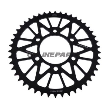 Rear Sprocket Aluminium 46 Tooth Pitch 520 Blackjt Inner Diameter 080 Bolt Spacing 104
