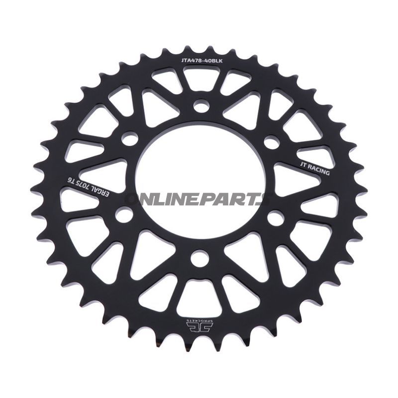 Rear Sprocket Aluminium 40 Tooth Pitch 520 Blackjt Inner Diameter 080 Bolt Spacing 104
