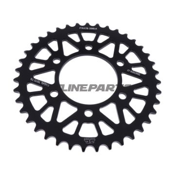Rear Sprocket Aluminium 39 Tooth Pitch 520 Blackjt Inner Diameter 080 Bolt Spacing 104