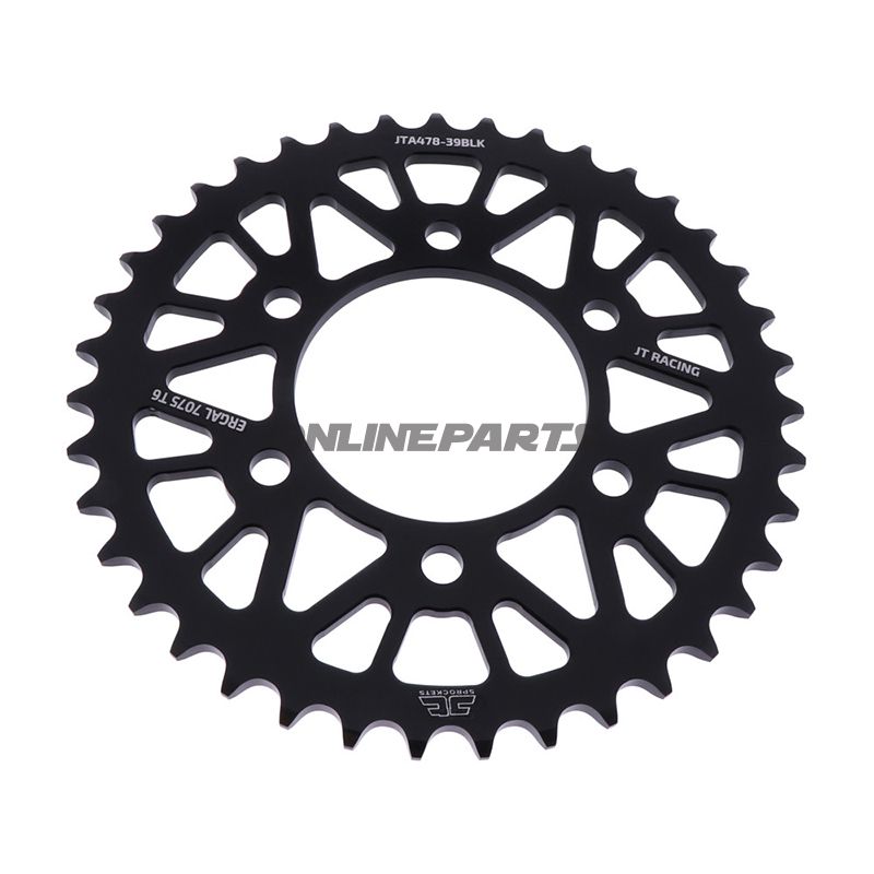 Rear Sprocket Aluminium 39 Tooth Pitch 520 Blackjt Inner Diameter 080 Bolt Spacing 104