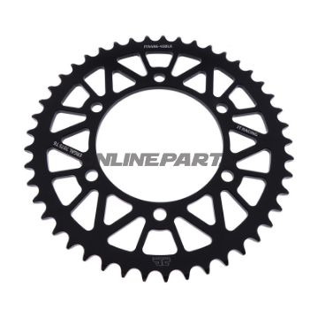 Rear Sprocket Aluminium 45 Tooth Pitch 520 Blackjt Inner Diameter 110 Bolt Spacing 130