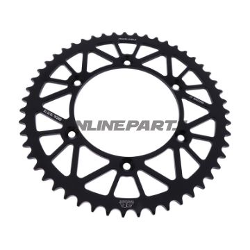 Rear Sprocket Aluminium 51 Tooth Pitch 520 Blackjt Inner Diameter 130 Bolt Spacing 150