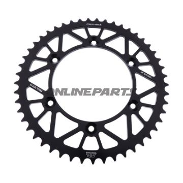Rear Sprocket Aluminium 49 Tooth Pitch 520 Blackjt Inner Diameter 130 Bolt Spacing 150