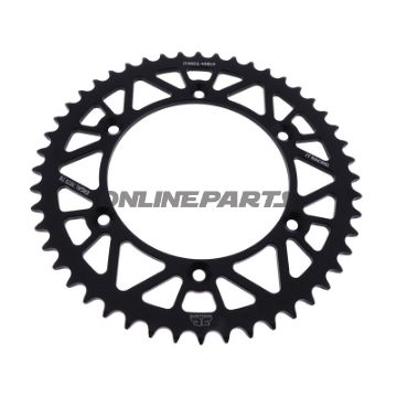 Rear Sprocket Aluminium 48 Tooth Pitch 520 Blackjt Inner Diameter 136 Bolt Spacing 156
