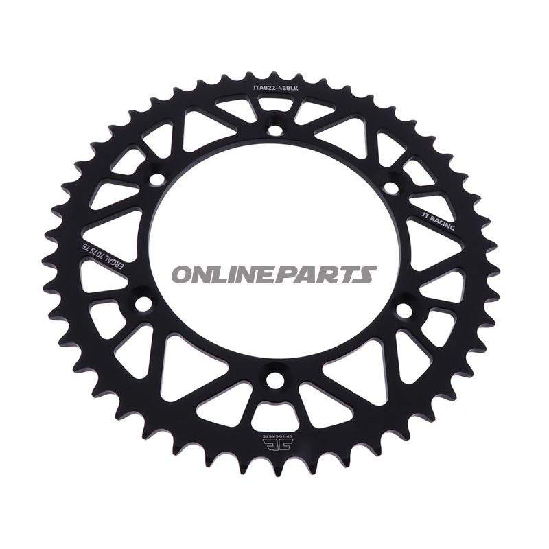 Rear Sprocket Aluminium 48 Tooth Pitch 520 Blackjt Inner Diameter 136 Bolt Spacing 156