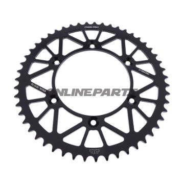 Rear Sprocket Aluminium 51 Tooth Pitch 520 Blackjt Inner Diameter 126 Bolt Spacing 146